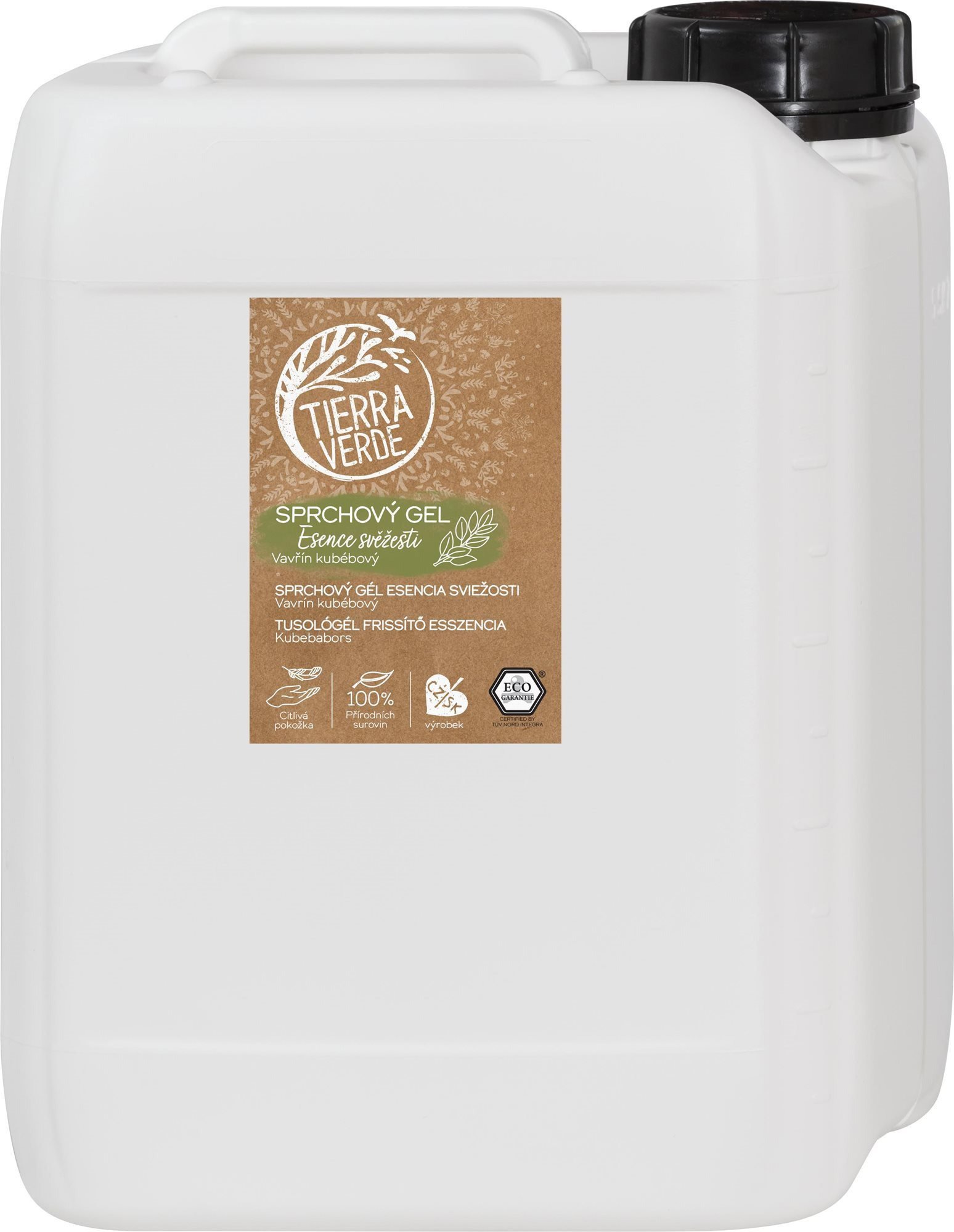 TIERRA VERDE Frissesség esszenciája tusfürdő 5l