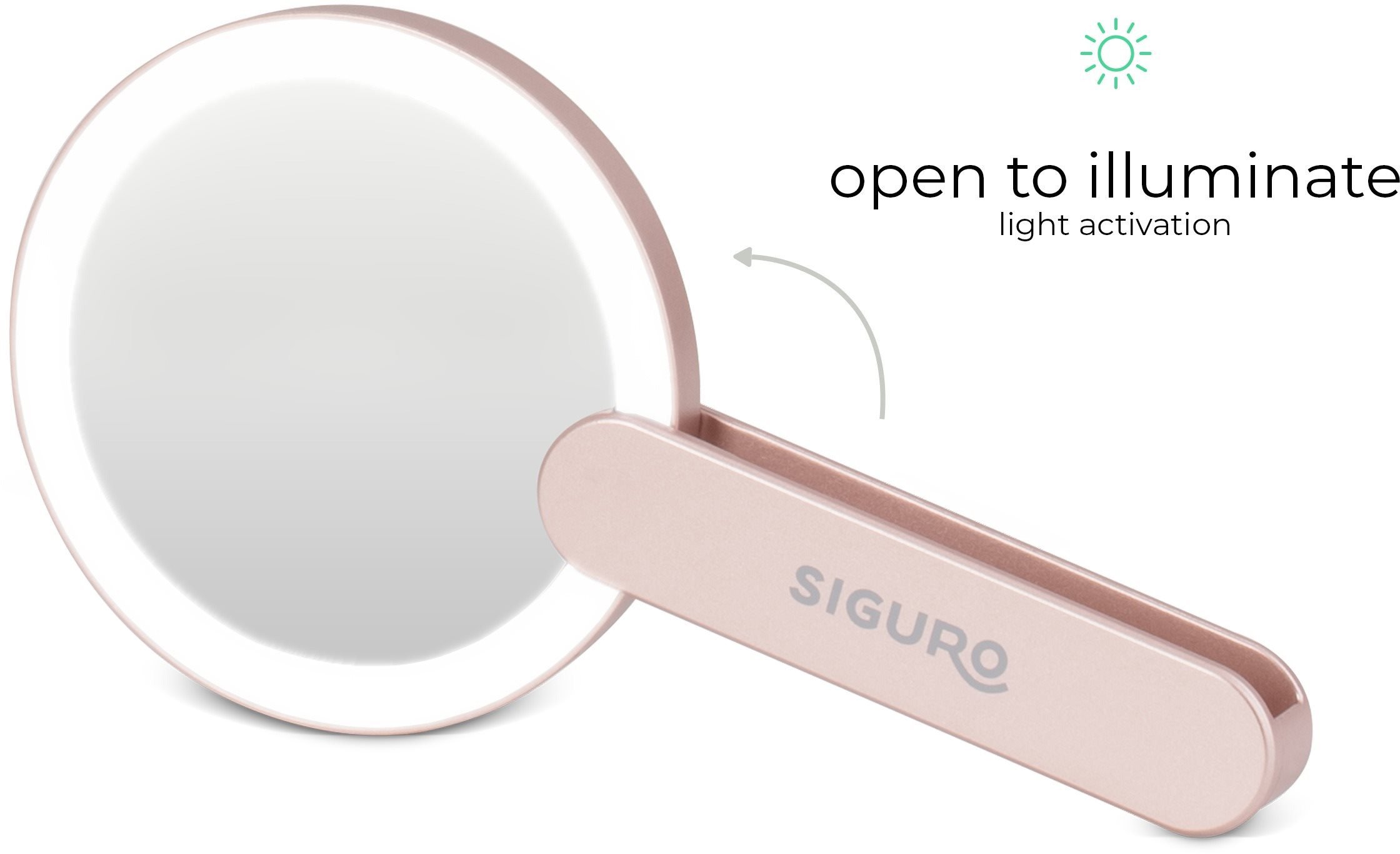 Siguro LM-P350RG Pure Beauty Petal Pocket Mirror kozmetikai tükör