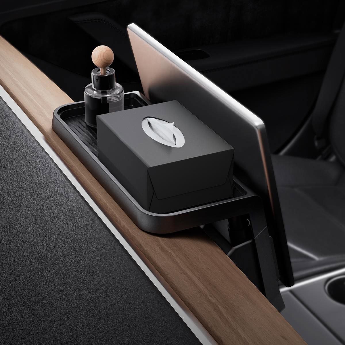 Spigen Tesla Under Screen Storage Organizer Black Tesla Model Y/3 rendszerező