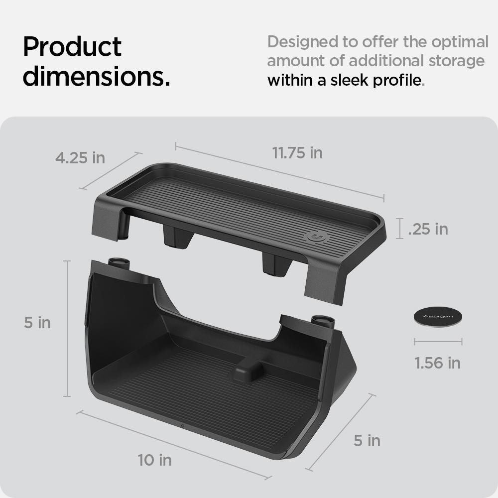 Spigen Tesla Under Screen Storage Organizer Black Tesla Model Y/3 rendszerező