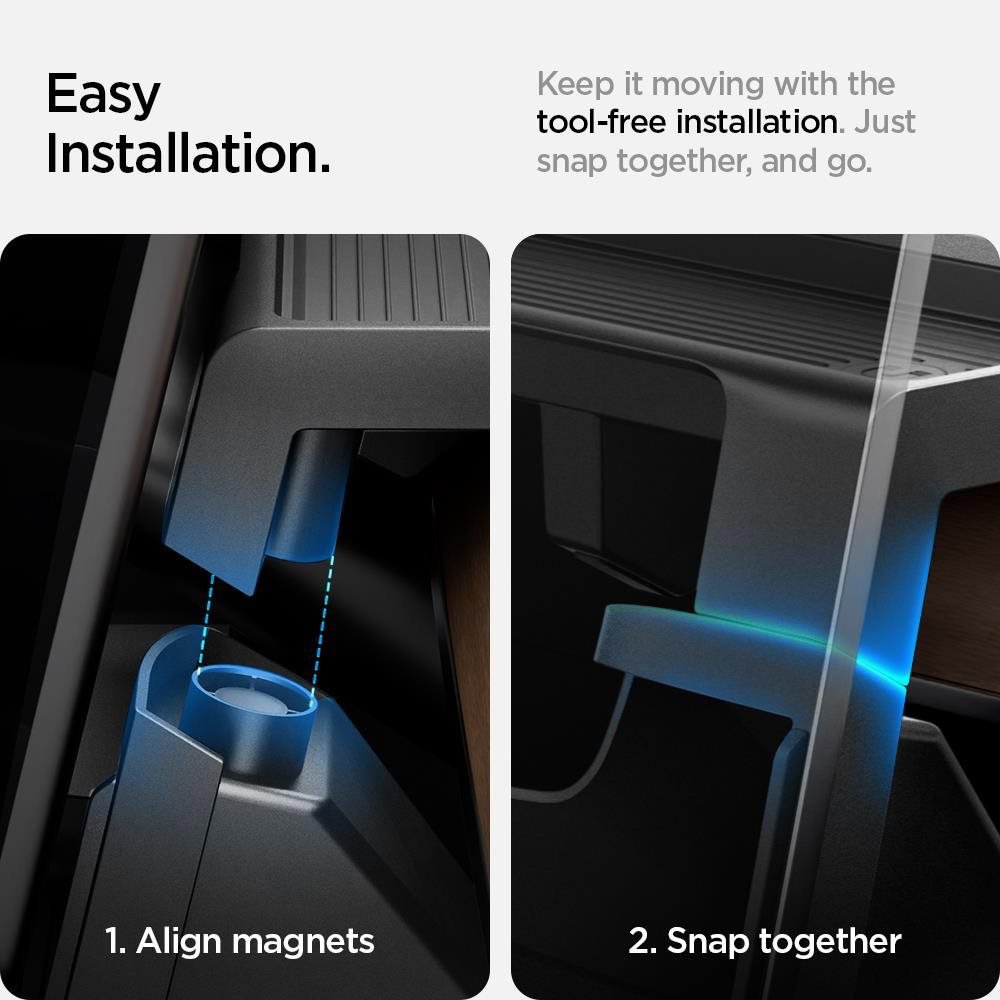 Spigen Tesla Under Screen Storage Organizer Black Tesla Model Y/3 rendszerező