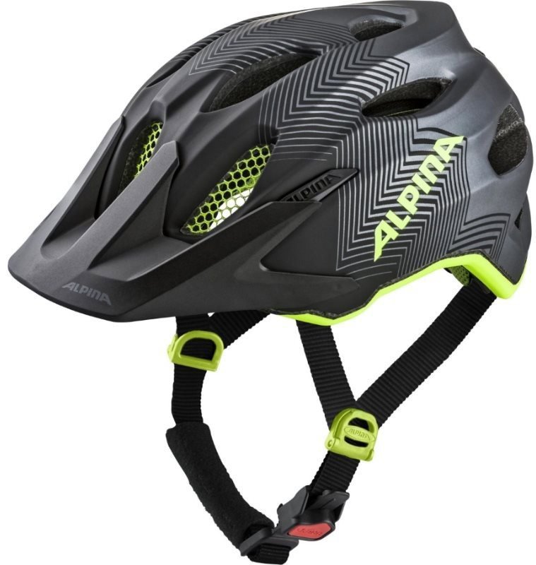 Alpina Carapax Jr. Fekete - Neon - Sárga Matt 51 - 56 cm