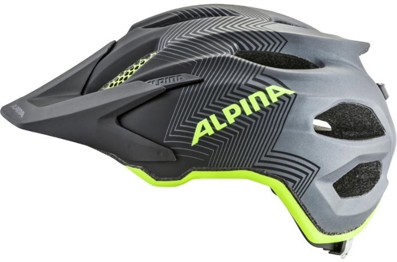 Alpina Carapax Jr. Fekete - Neon - Sárga Matt 51 - 56 cm