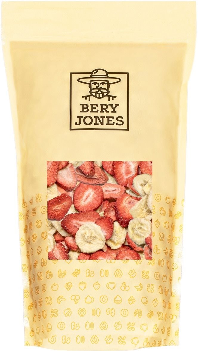 Berry Jones liofilizált eper + banán, 100 g