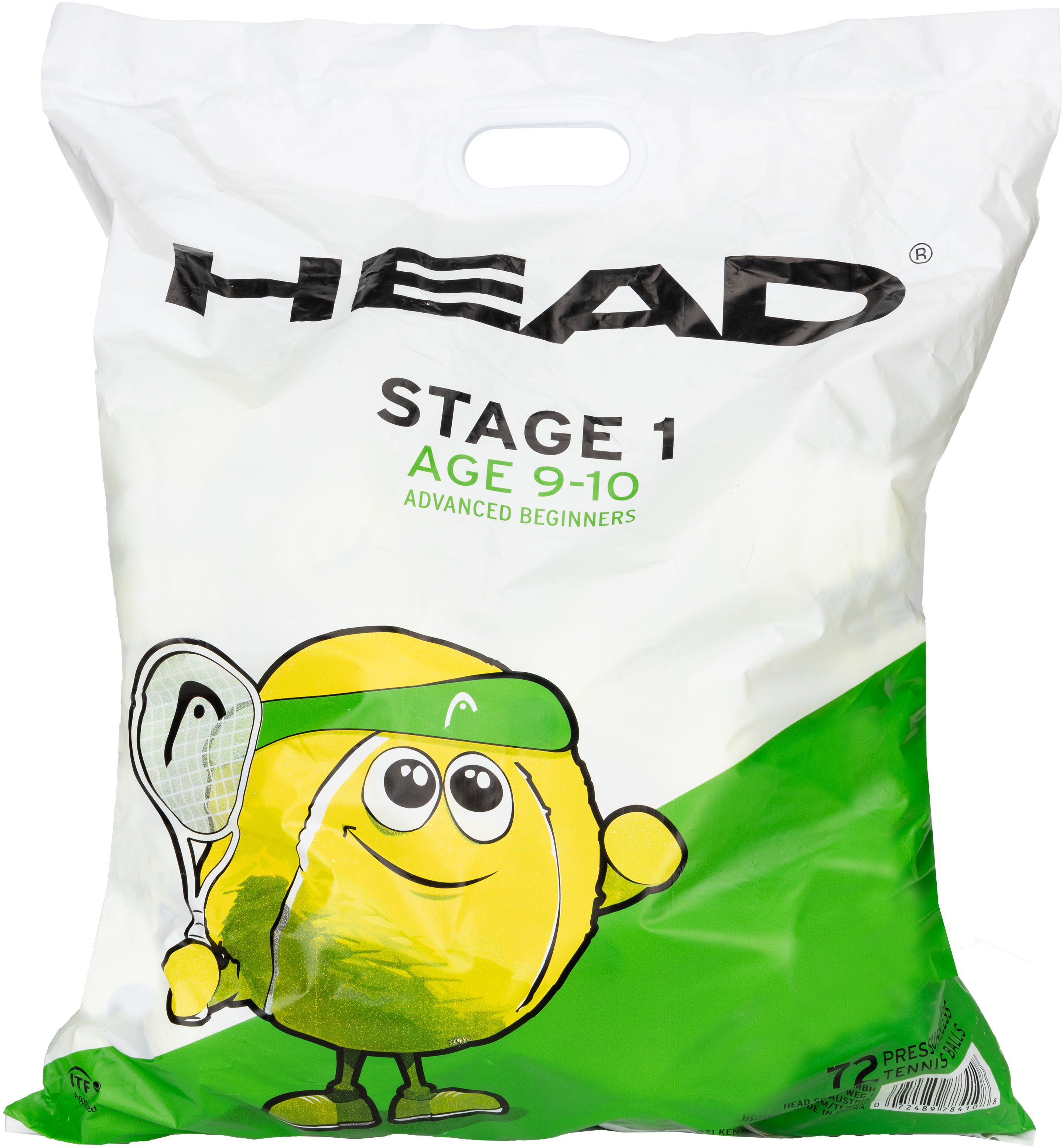 Head Stage 1 Polybag 72 db, teniszlabda