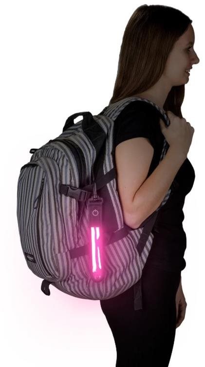 Fényvisszaverő elemCAPPA LED függő, rózsaszín