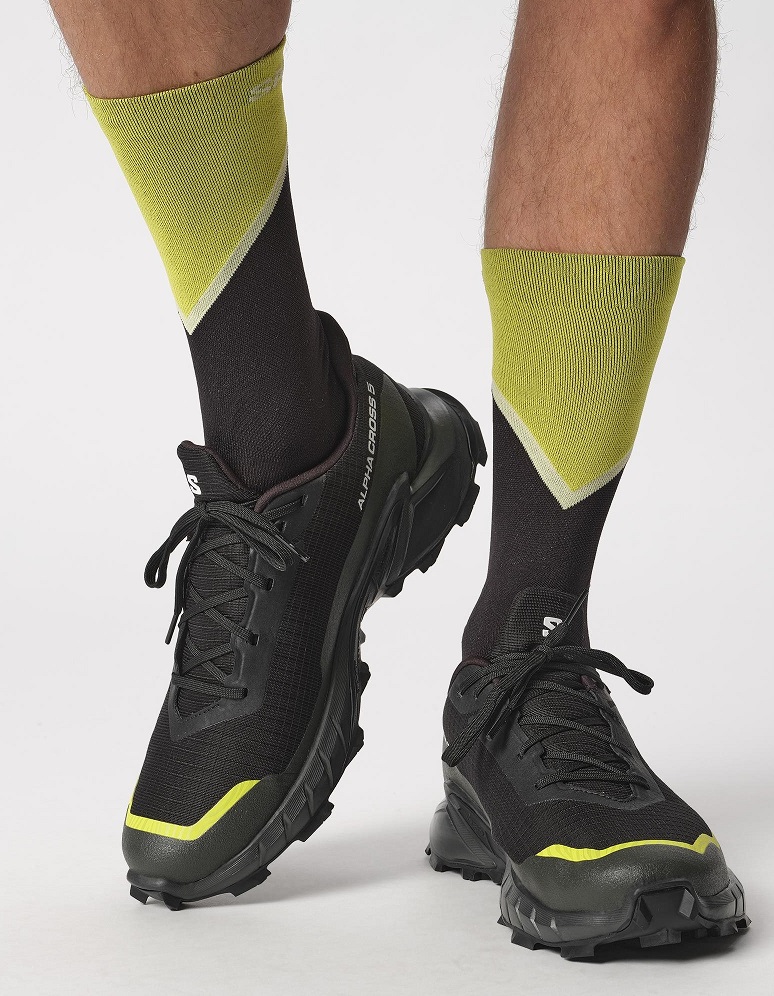 Salomon Alphacross 5 GTX Black/Peat/Sulphur Spring