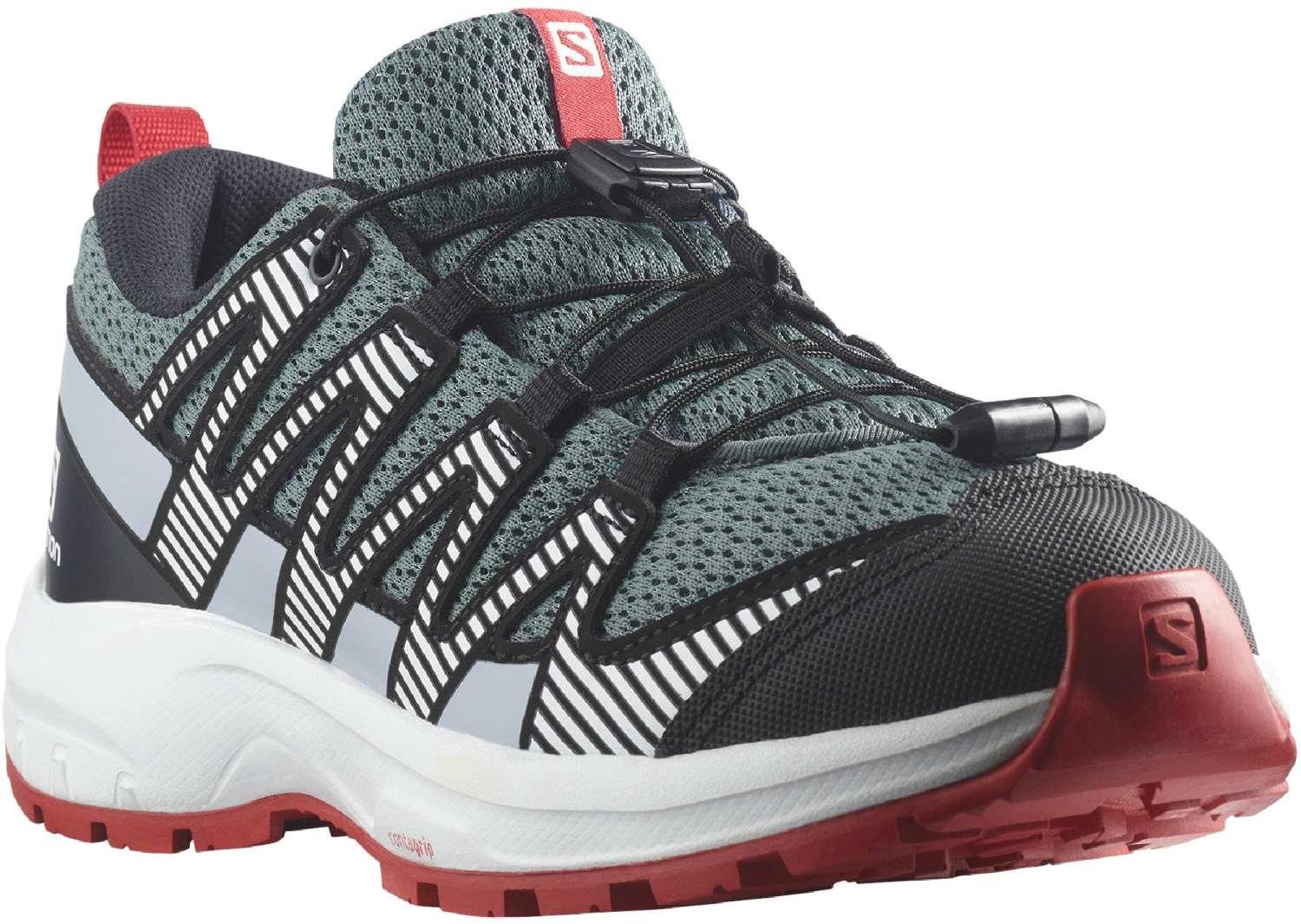 Salomon XA PRO V8 CSWP K Lapis/Black/Fird/blu Junior cipő