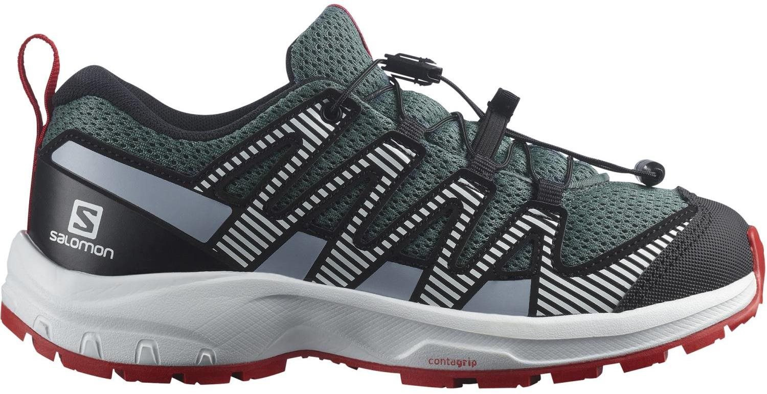 Salomon XA PRO V8 CSWP K Lapis/Black/Fird/blu Junior cipő