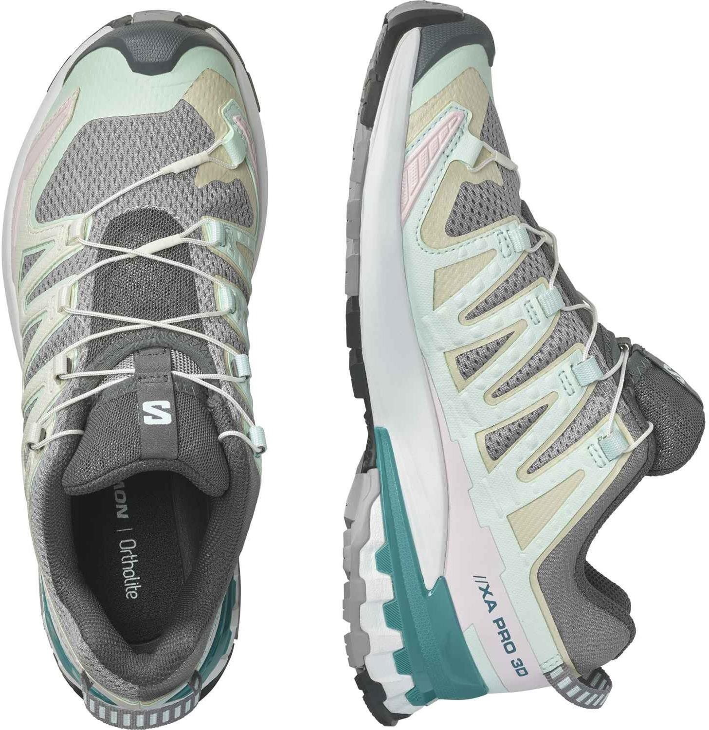 Salomon XA PRO V8 CSWP K Lapis/Black/Fird/blu Junior cipők