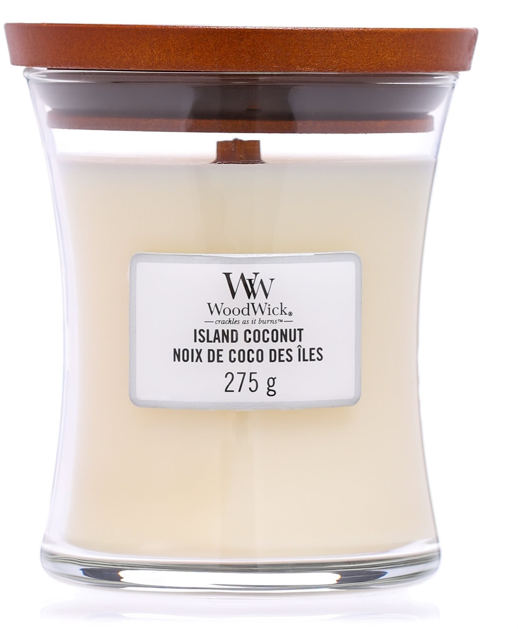 WOODWICK Island Coconut Medium Candle, 275 g gyertya