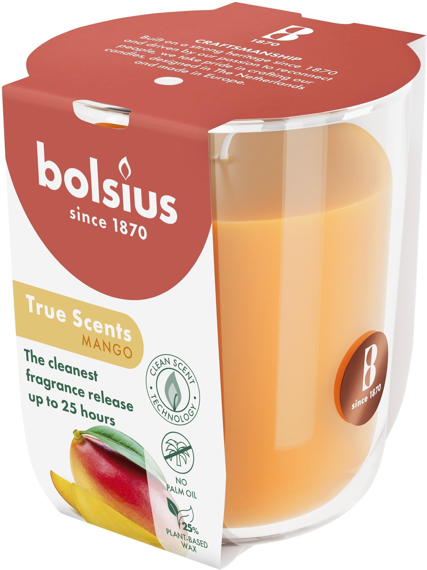 BOLSIUS Mangó illatgyertya 25 óra
