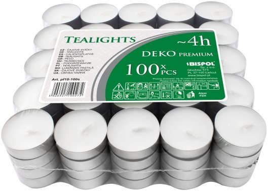 BISPOL tealámpák 100 db