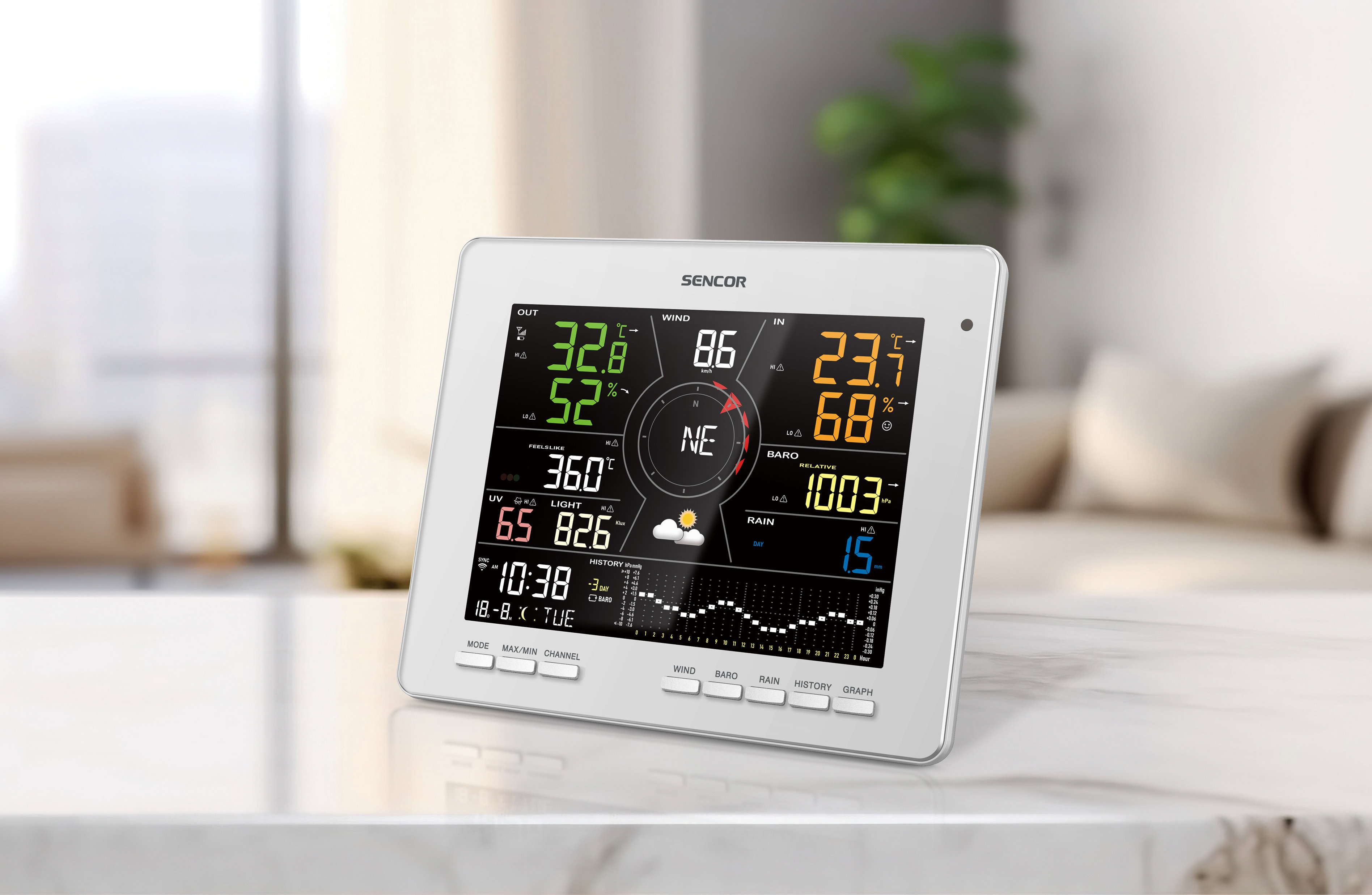 SENCOR SWS 16600 WiFi SH időjárás-állomás
