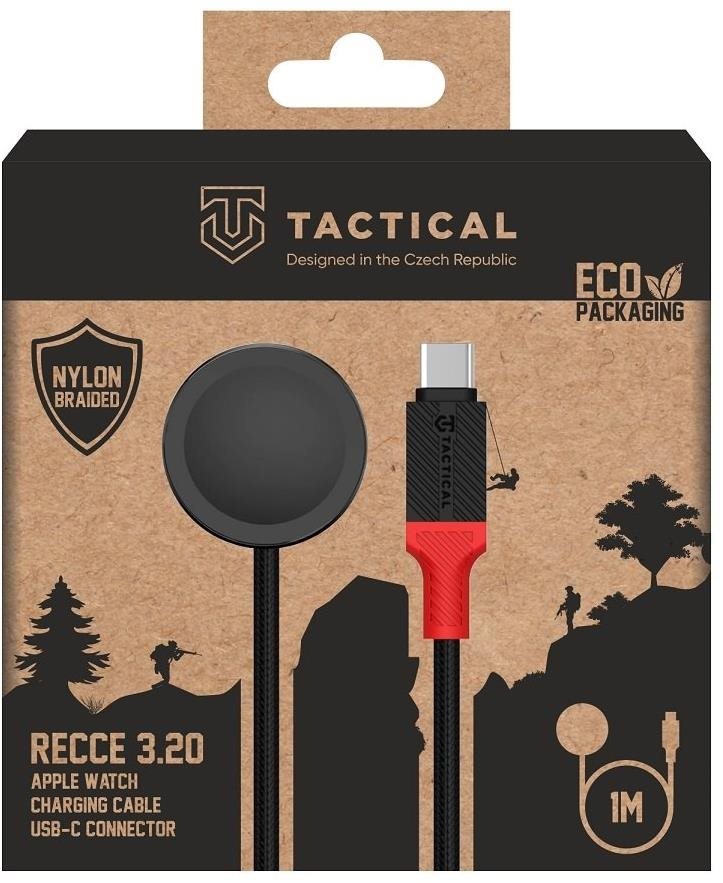 Tactical Recce 3:20 Apple Watch Black/Red okosóra töltőkábel