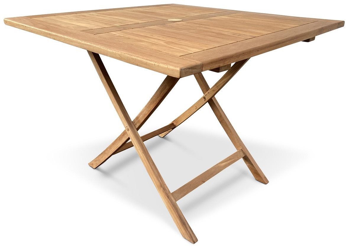 NOELA kerti asztal Összecsukható kerti asztal ROGER II., teak 100 cm