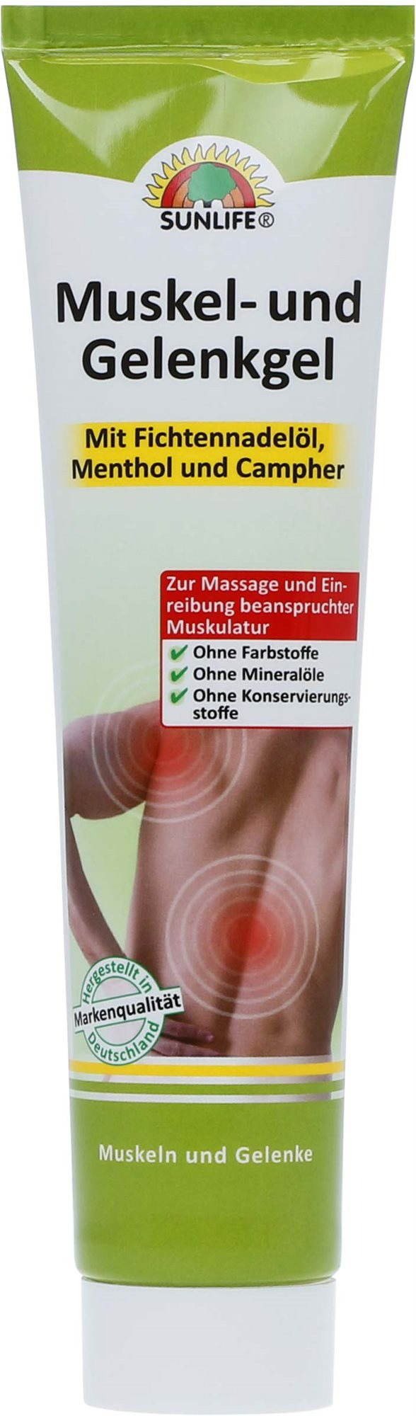 Testzselé SUNLIFE masszázs gél izmoknak és ízületeknek 100 ml