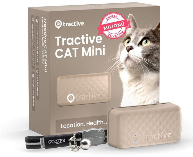 Tractive GPS CAT Mini, barna