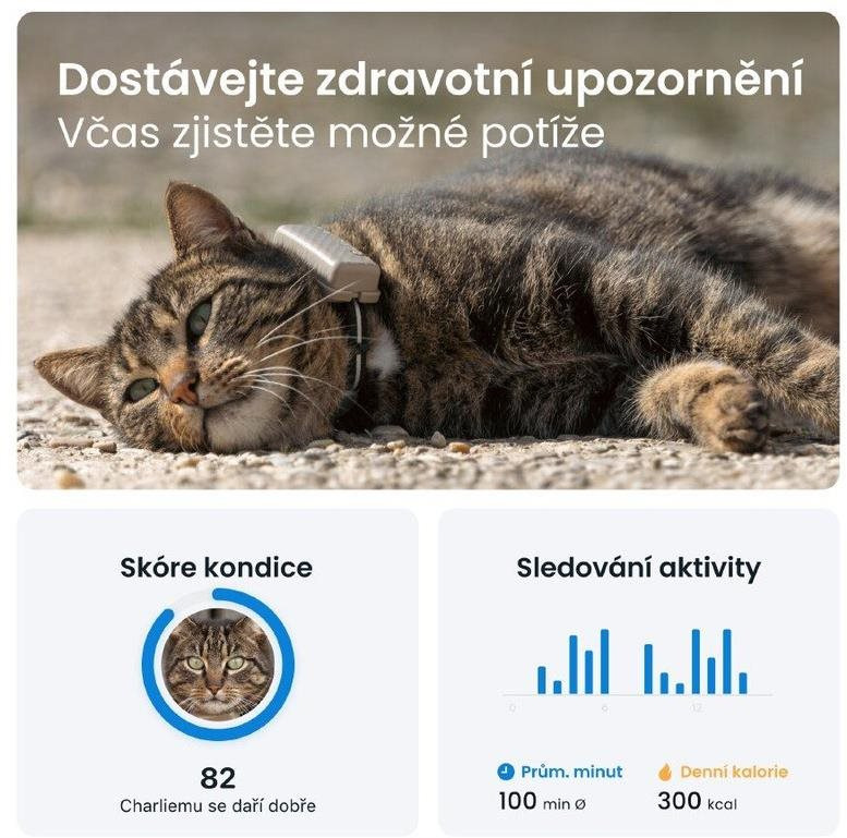 Tractive GPS CAT Mini, barna