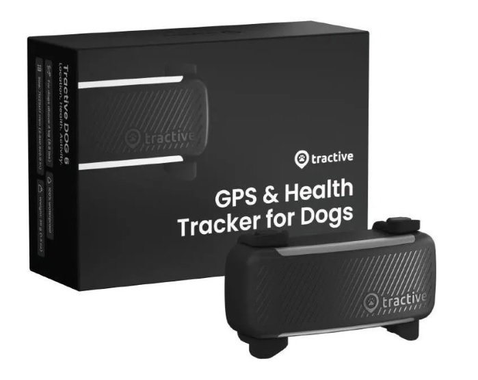 Tractive DOG 6 - GPS-nyomkövető kutyáknak és egészségügyi monitor, fekete