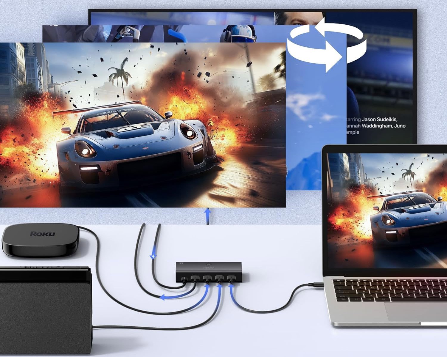 UGREEN HDMI 2.0 3*1 Switch kapcsoló