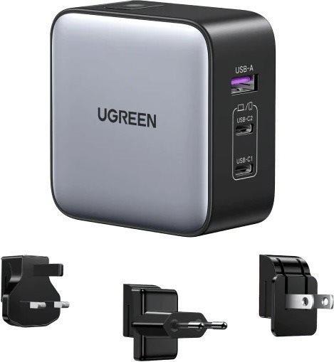 A Ugreen USB-A+2*USB-C 65W GaN Tech Worldwide Travel Fast Charger hálózati töltő