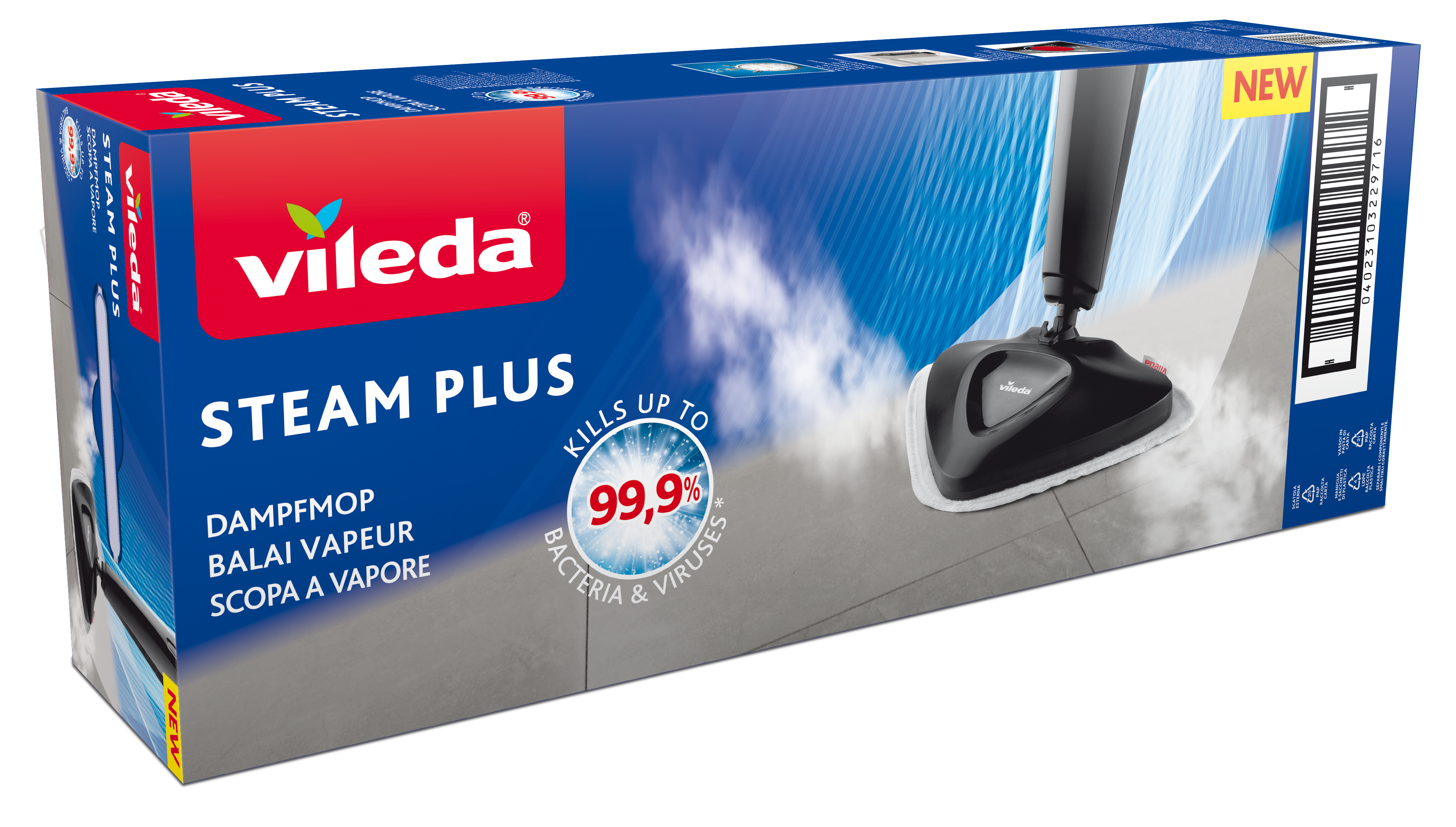 VILEDA Steam Plus gőzölős felmosó