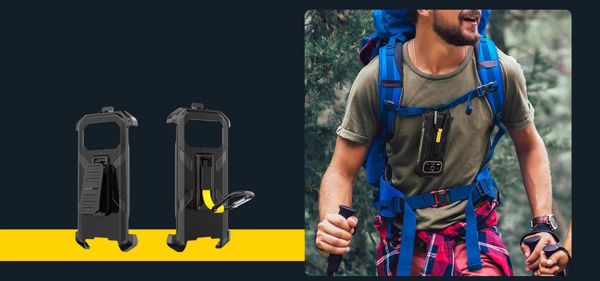 Ulefone Armor 27T mobiltelefon, fekete