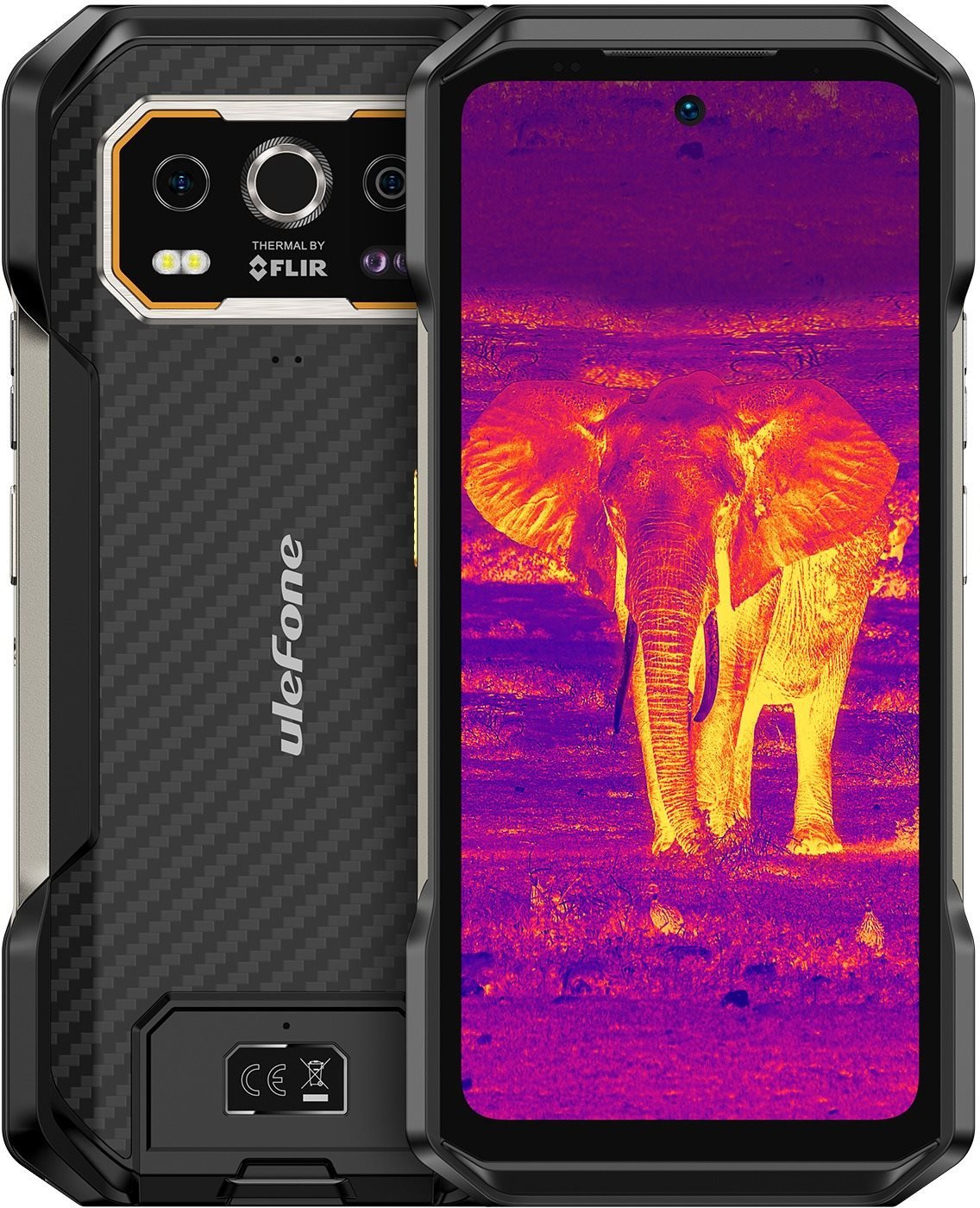Ulefone Armor 27T mobiltelefon, fekete