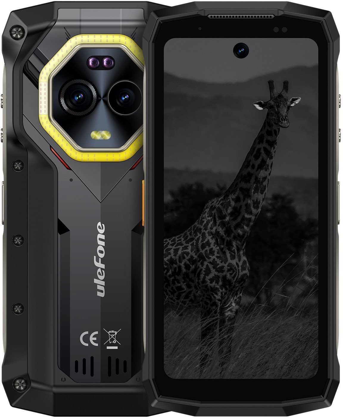 Ulefone Armor Mini 20 Pro mobiltelefon, fekete