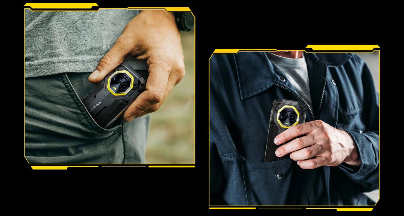 Ulefone Armor Mini 20 Pro mobiltelefon, fekete