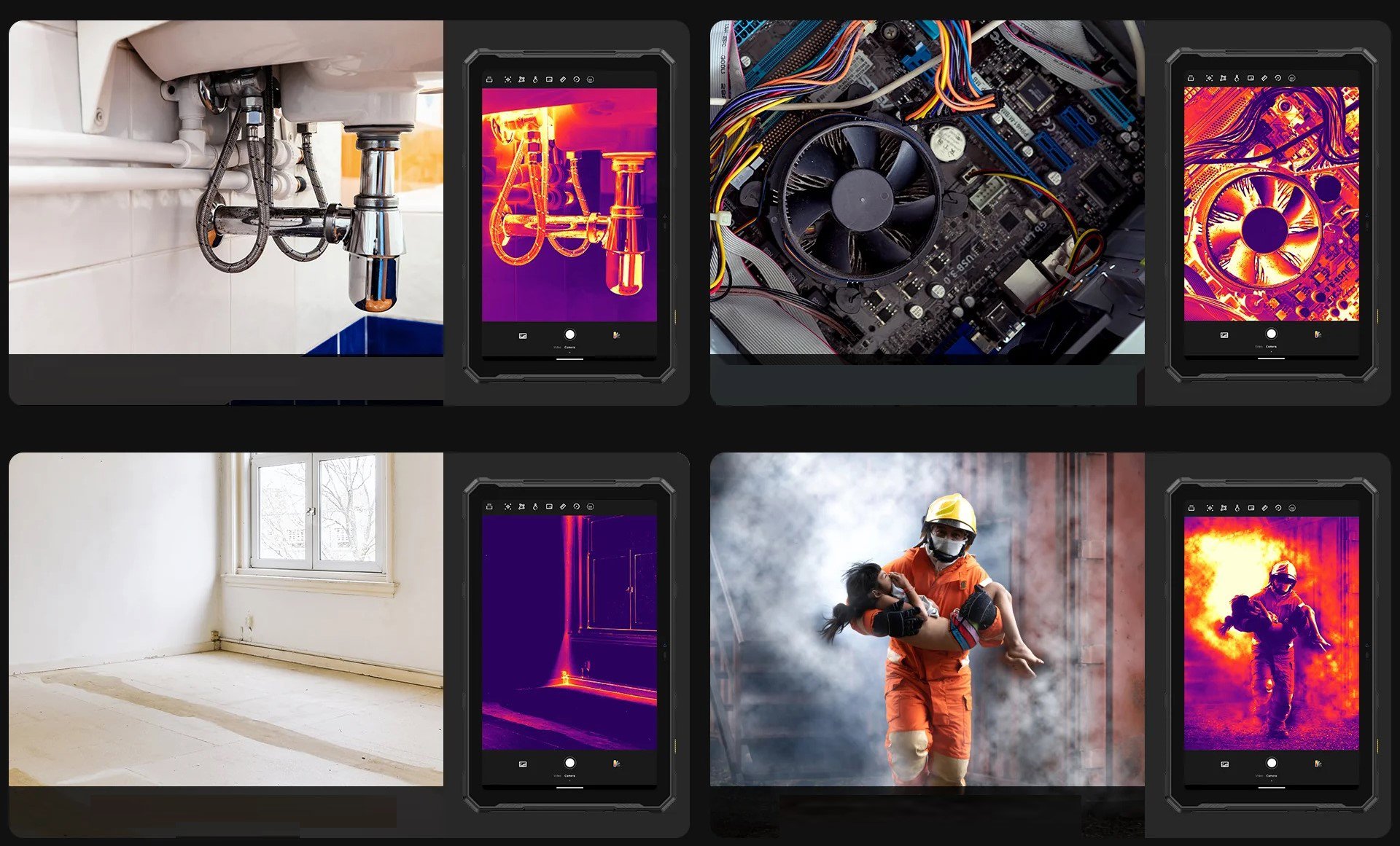 UleFone Armor Pad 4 Ultra 5G Thermal tablet, fekete