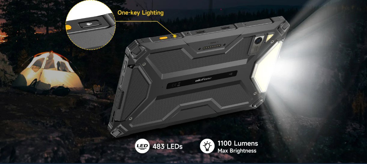 UleFone Armor Pad 4 Ultra 5G tablet, fekete