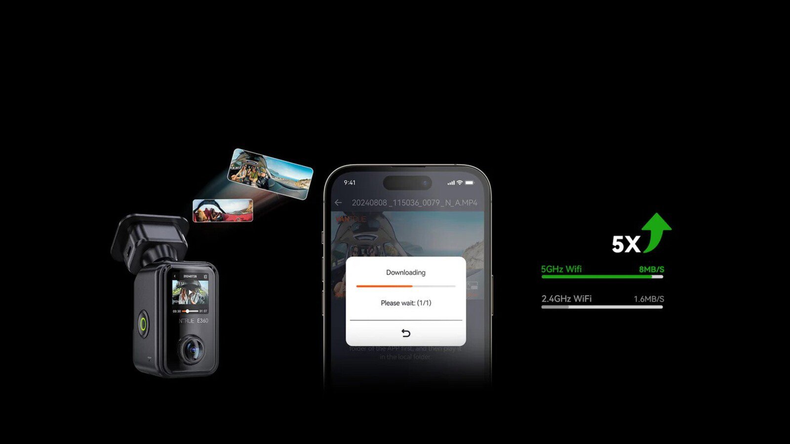 Vantrue E360 autós kamera