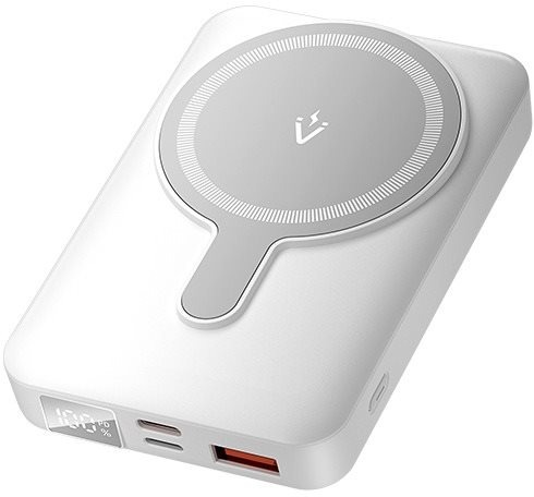 Vention 10000mAh Magnetic Wireless Power Bank 22.5W White LED Display Type powerbank