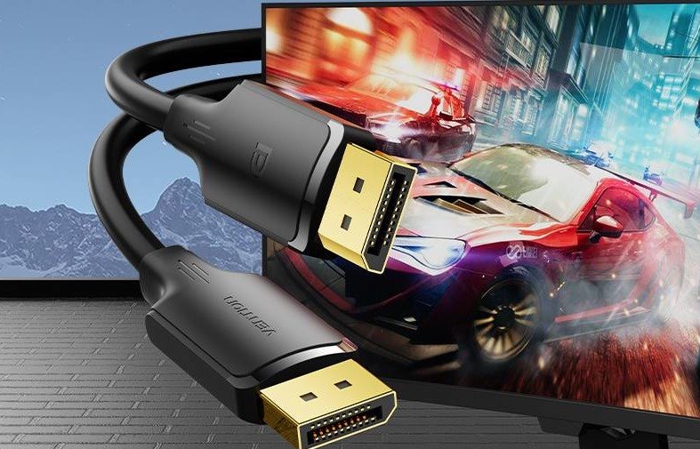 Vention DisplayPort Male to Male 4K HD Cable 1M Black videokábel