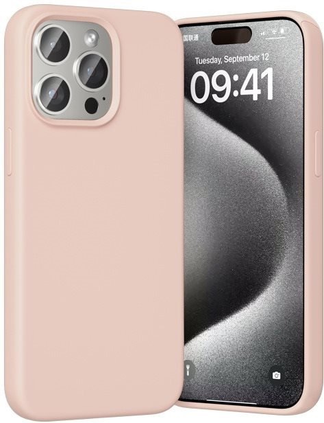 Vention Liquid Silicone Case for iPhone 13 Pro with MagSafe Dusty Pink tok