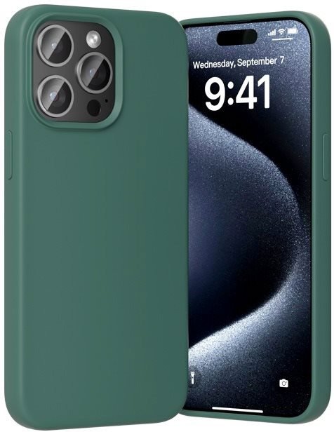 Vention Liquid Silicone Case for iPhone 15 Pro Max with MagSafe Cypress tok