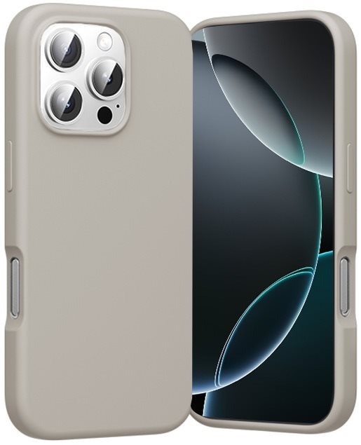 Vention Liquid Silicone Case for iPhone 16 Pro Max with MagSafe Gravel Gray tok