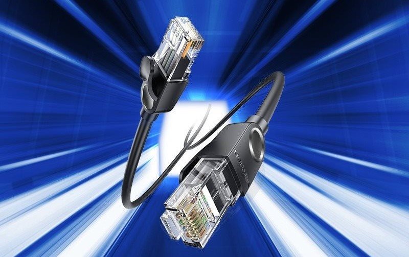 Vention Cat 6 UTP Ethernet Patch Cable 0,5M Black hálózati kábel