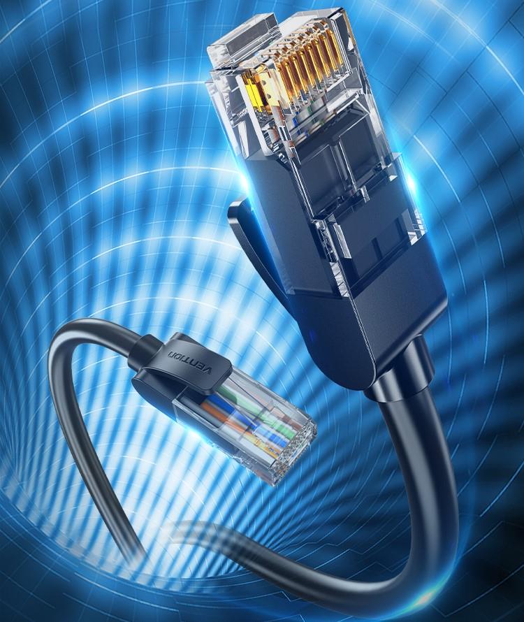 Vention Cat5e UTP Ethernet Patch Cable Black hálózati kábel