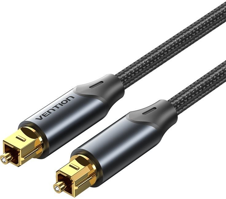 Vention Optical Fiber Toslink Audio Cable Aluminum Alloy Type 1M Black audiokábel