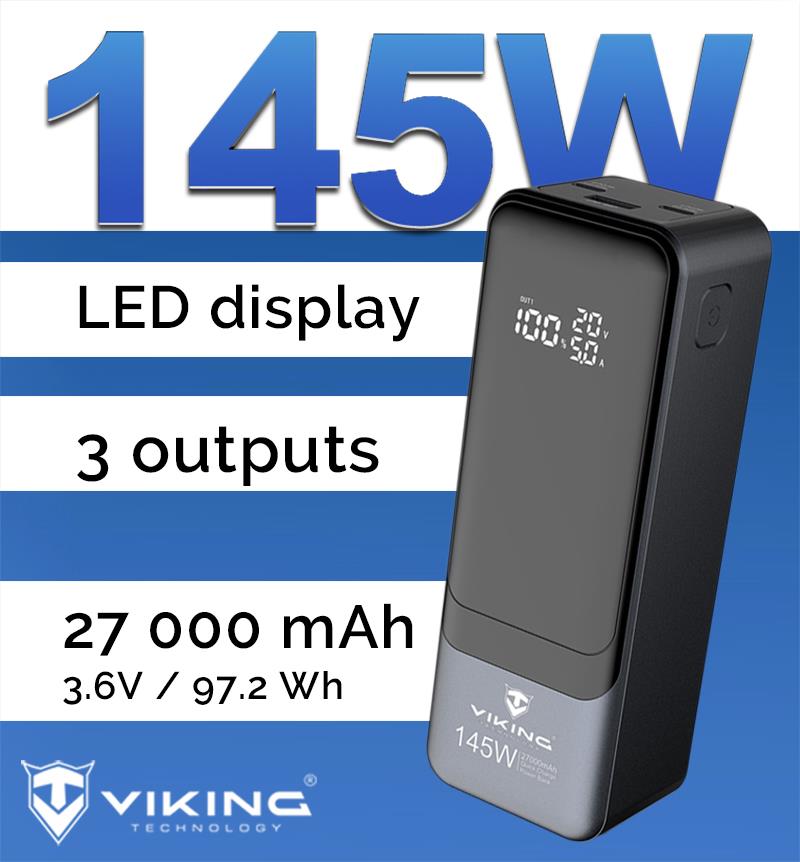  Viking PN-964PD 27000 mAh power bank