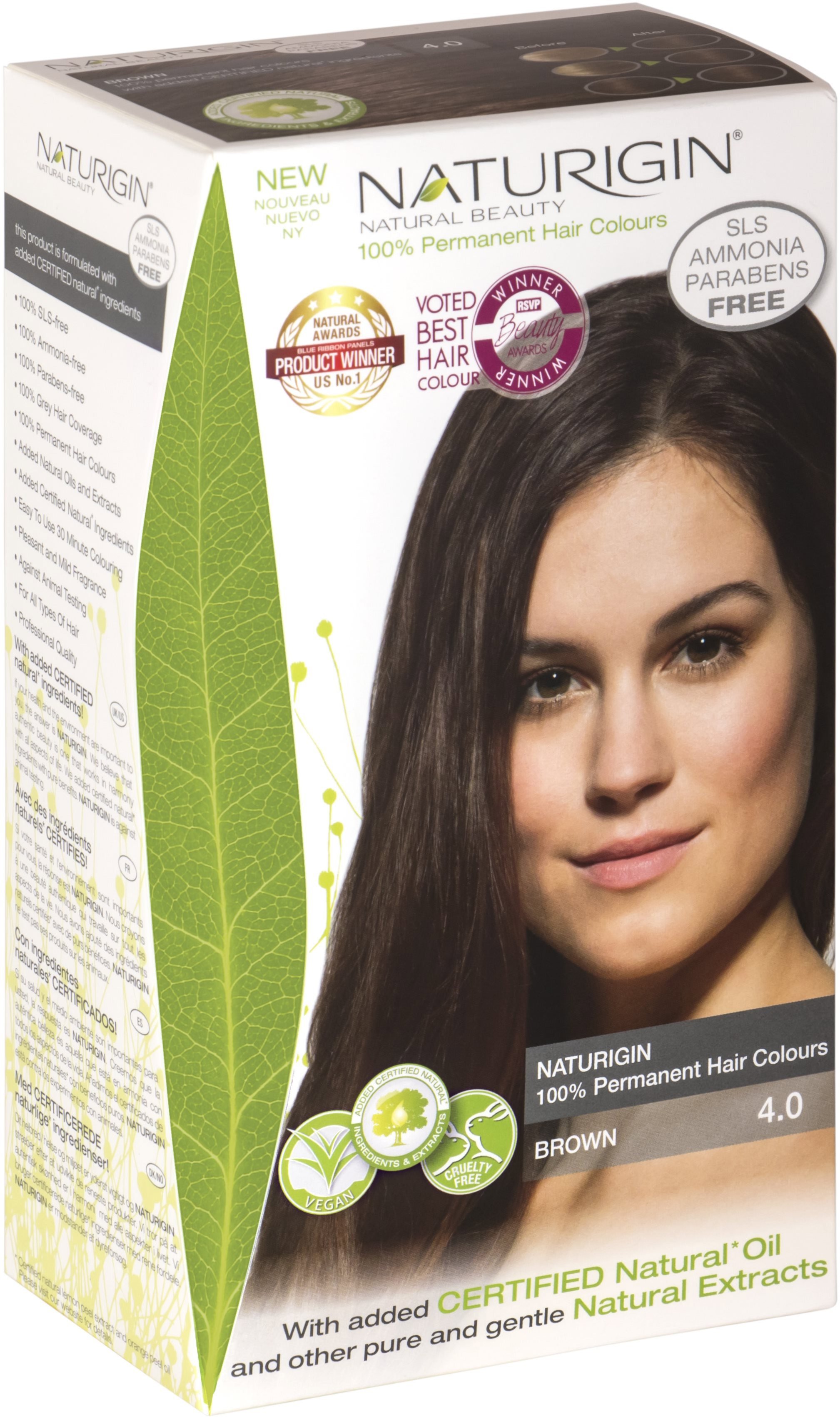 Természetes hajszín NATURIGIN 4.0 Barna 40 ml
