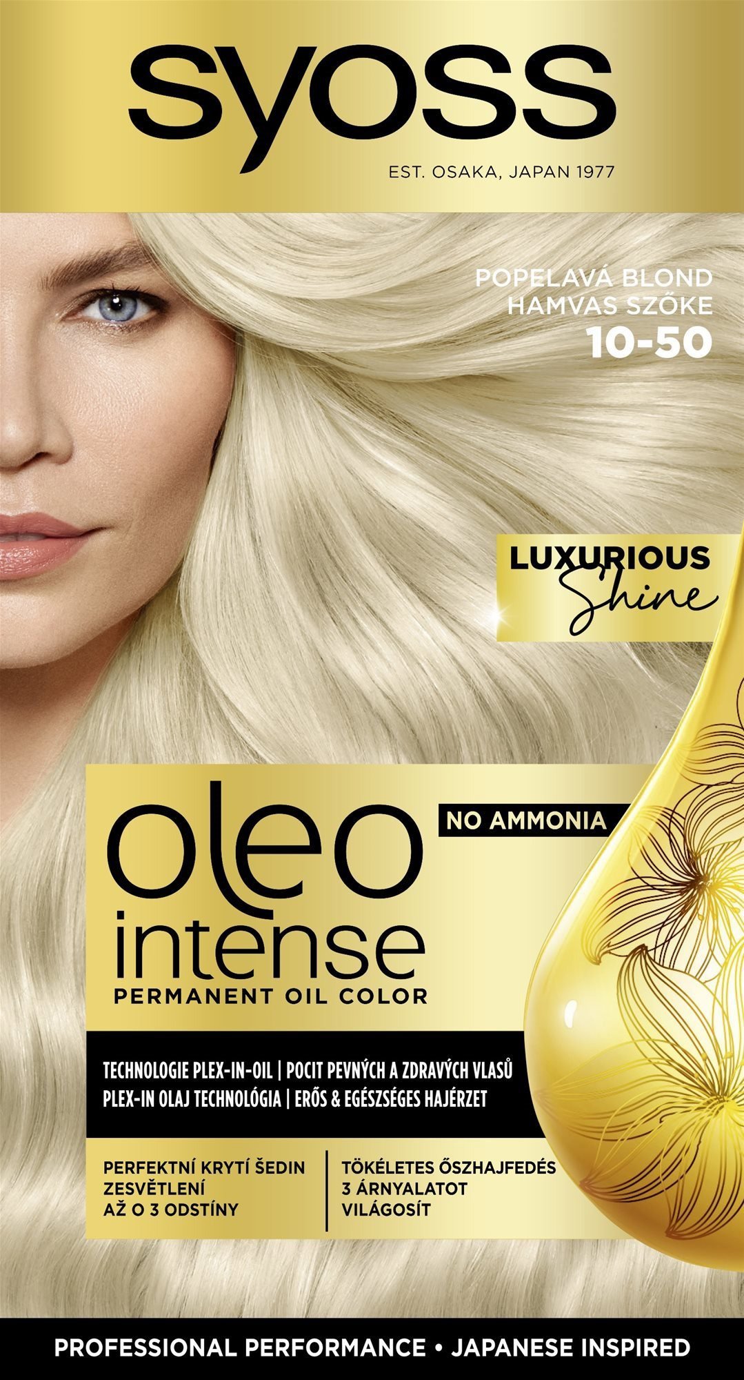 SYOSS Oleo Intense 10-50 Hamvas szőke hajfesték