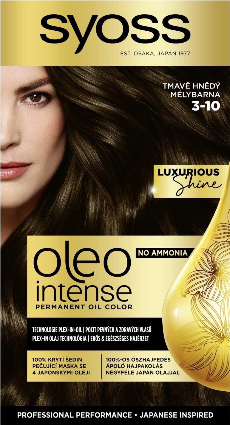 Hajfesték SYOSS Oleo Intense 3-10 Sötétbarna 50 ml