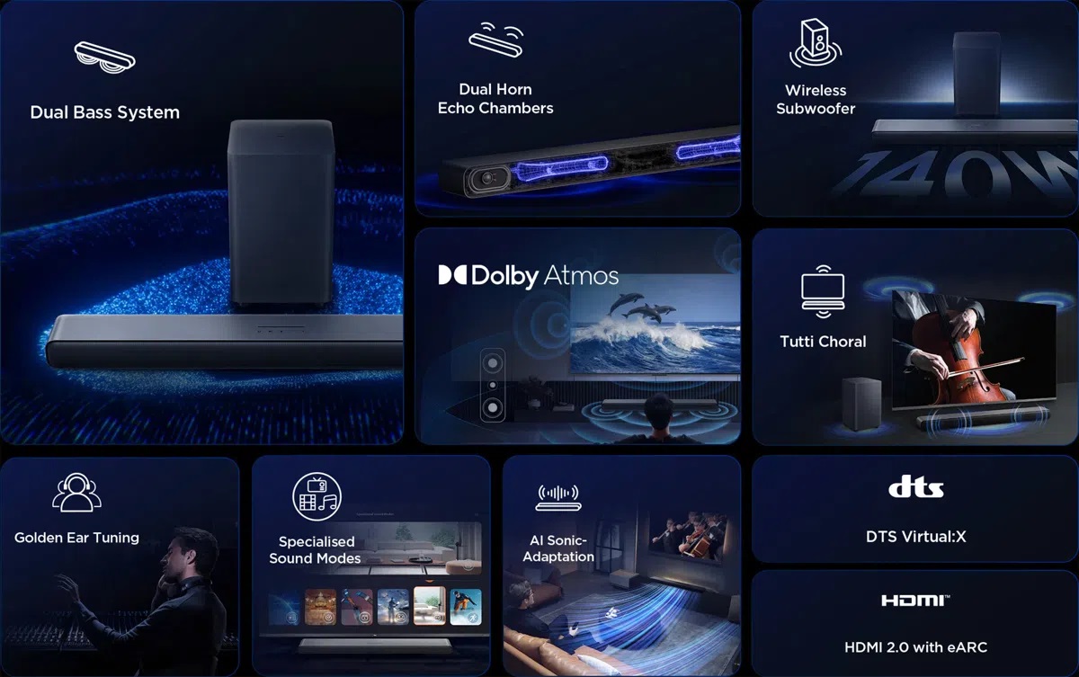 TCL S55HE soundBar