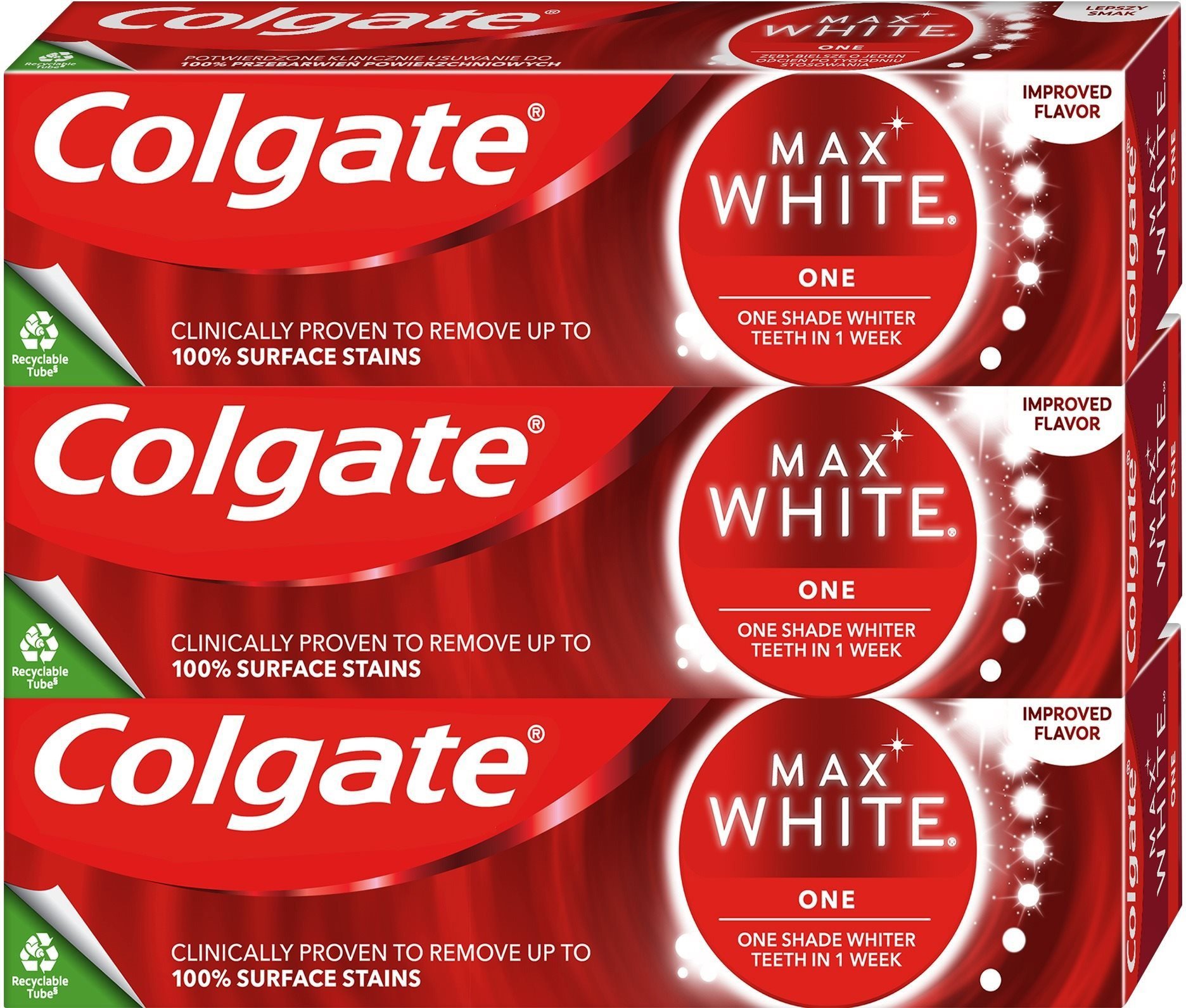 COLGATE Max White One 3 × 75 ml fogkrém