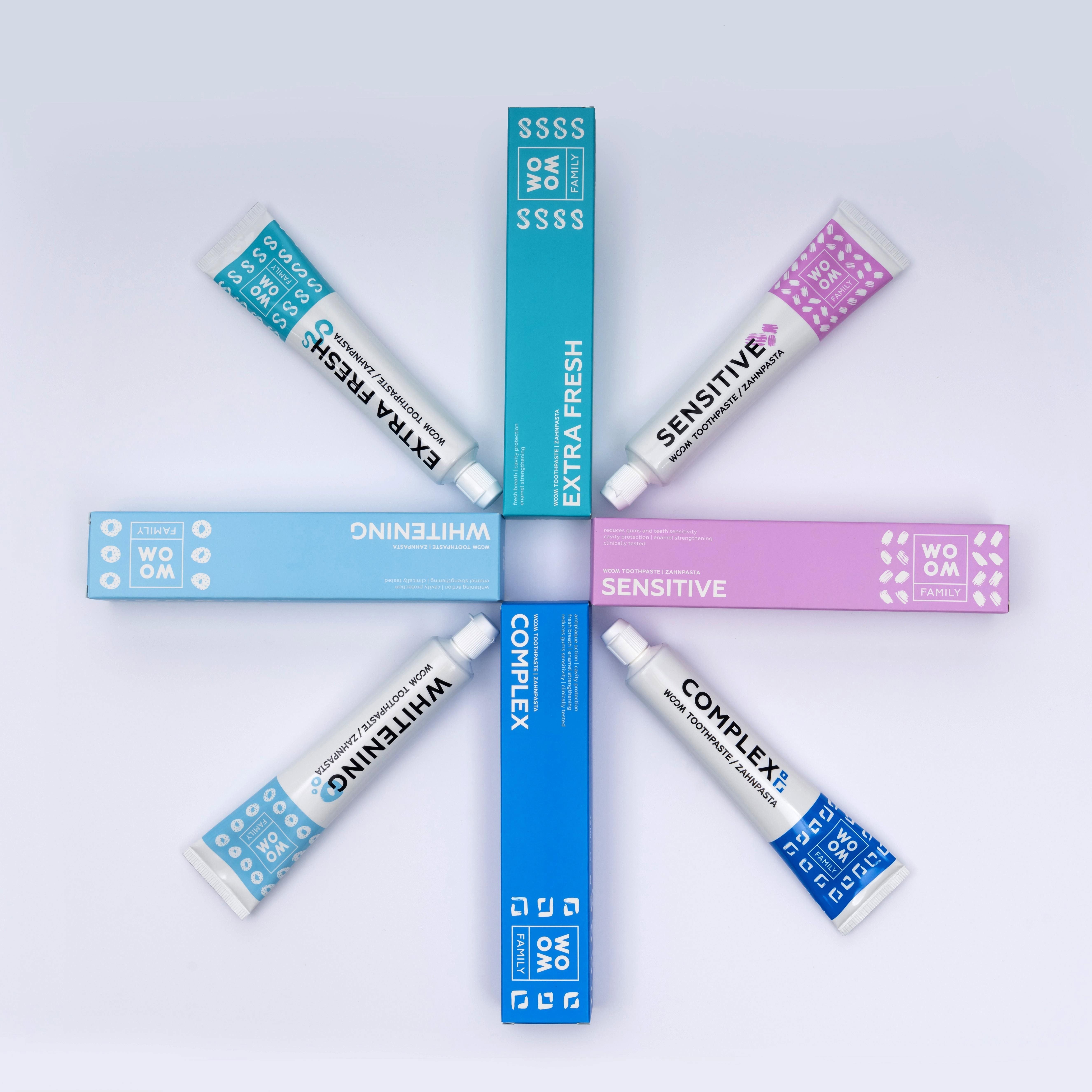 WOOM Family Whitening fogkrém 75 ml