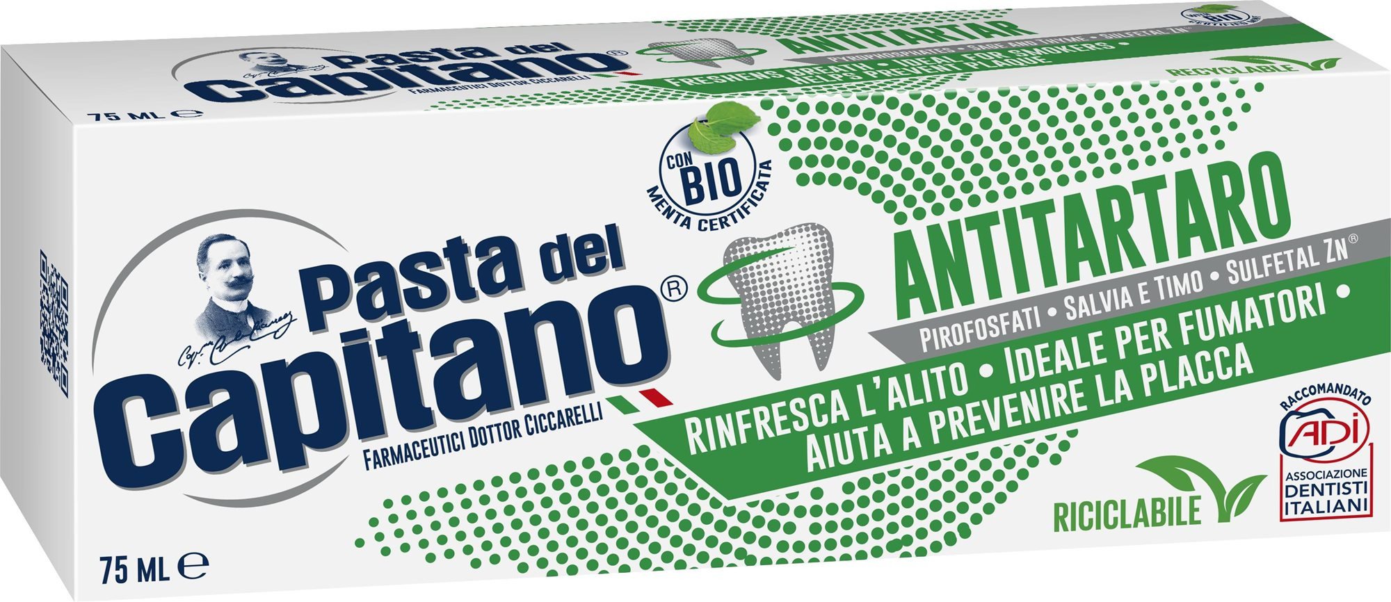 PASTA DEL CAPITANO Antitarta 75 ml